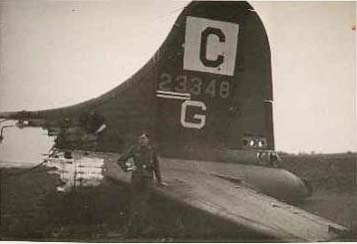 Tail plane of Dottie J III